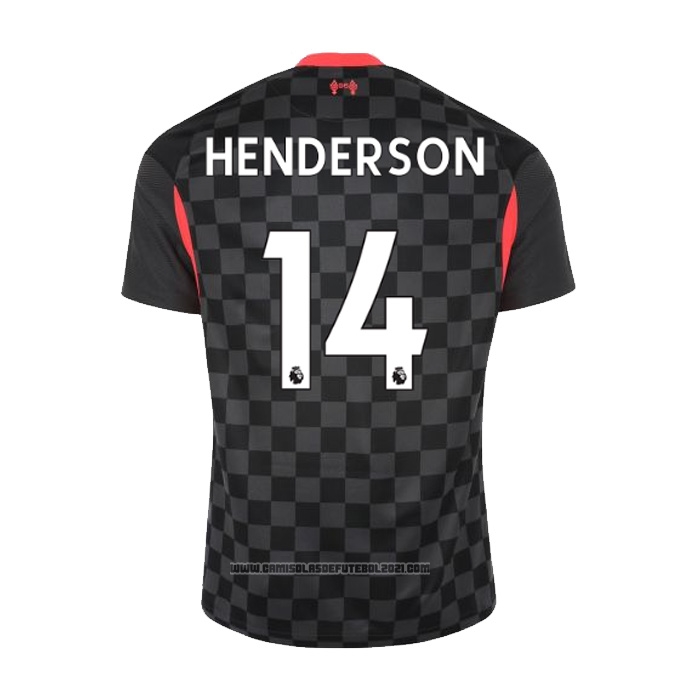 Camisola Liverpool Jogador Henderson 3º 2020-2021